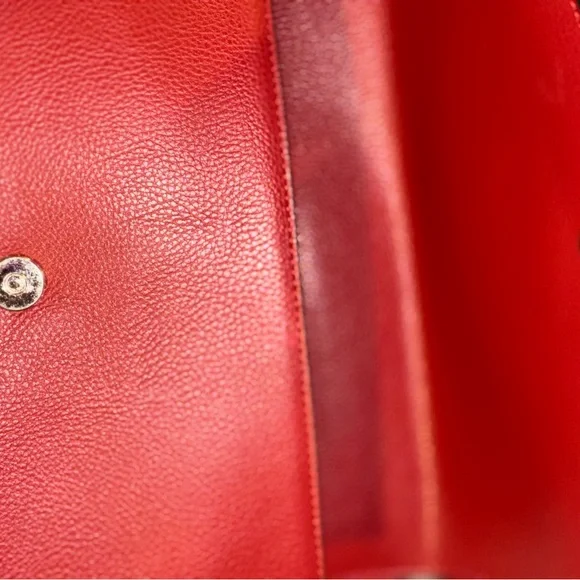 DKNY Red Leather Shoulder Bag - Picture 9 of 14